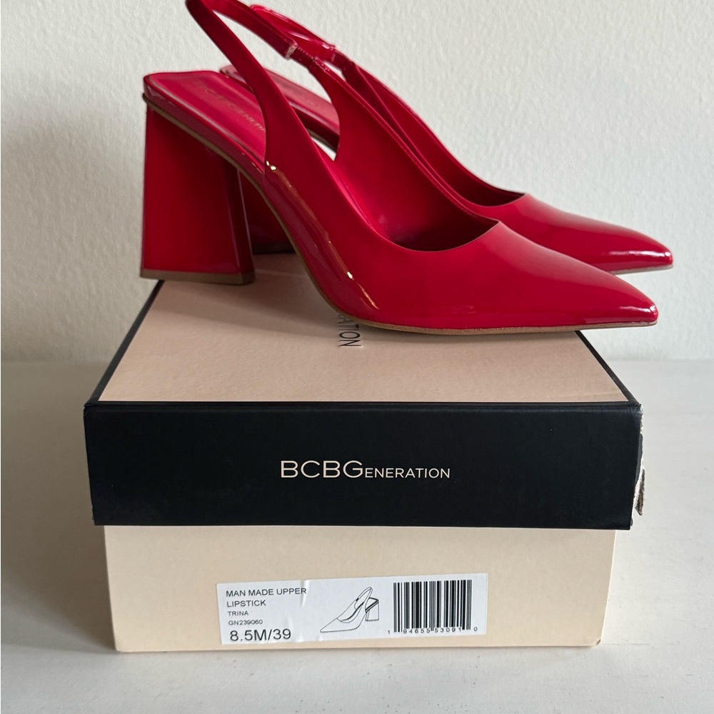 Bcbgeneration Red Heels, Perfect Condition - image 2